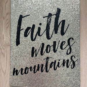 Faith moves mountains wall Decor